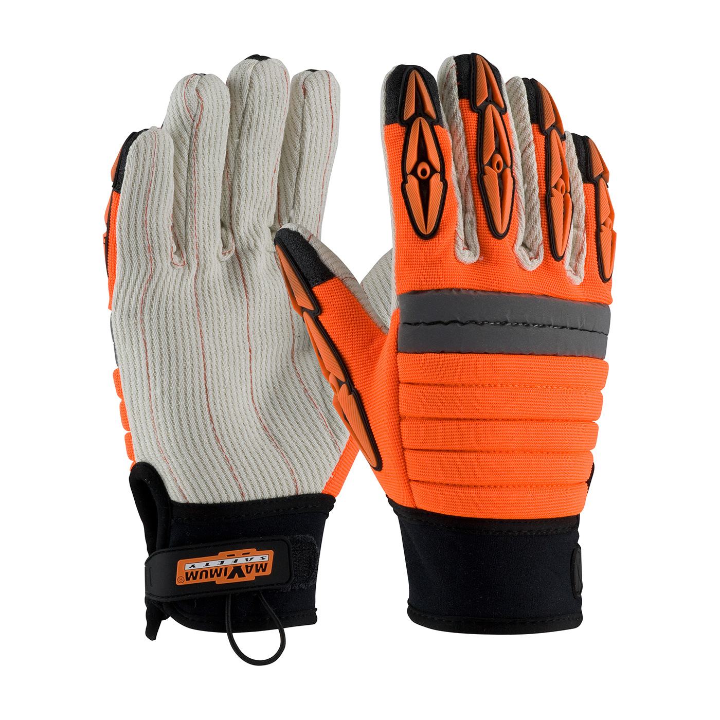$5.00/Pair</br></br>Maximum Safety® Derrickmen™ Cotton Canvas Palm Gloves - Spill Control